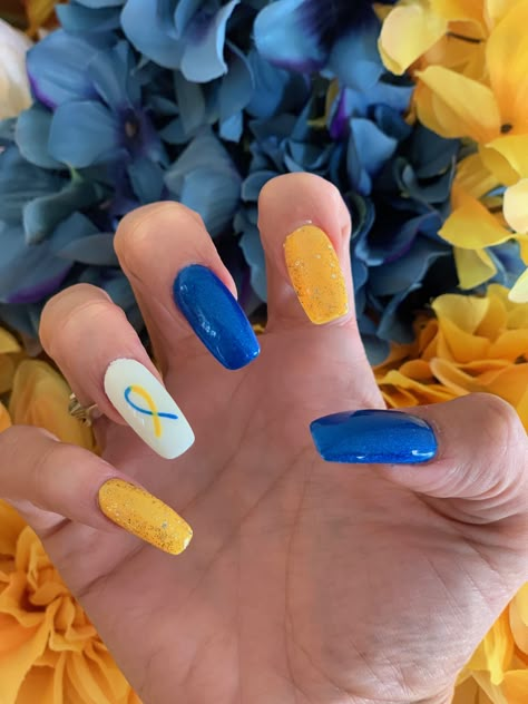 Down syndrome awareness nails March Nails Ideas, Awareness Nails, March Nails, Nails 2024, Some Times, All Things Beauty, Nails Ideas, How To Do Nails, Toe Nails