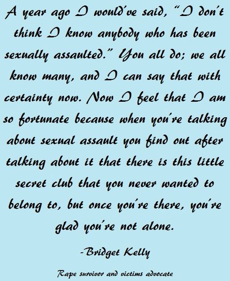 More than a year, but yes. Victims Advocate, Bridget Kelly, Post Secret, A Year Ago, Daily Affirmations, A Year, You Never, I Know, Affirmations