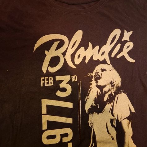 Blondie Vintage tshirt black and white size xxl Vintage Tshirts, Black Tshirt, Black White, Black And White, T Shirt, Closet, White, Black