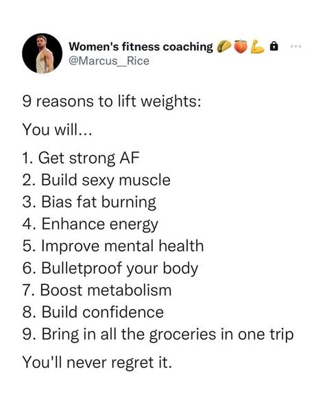 Online Fitness Coaching for Women 🌮🍑💪 on Instagram: "Let's be real...#9 hits different. - Which one is your favorite benefit? - Drop a like/comment below if you're on board 🤌🏼 - 🥂, Coach Marcus - - ✅ Conquer Club 1:1 women's online coaching program: link in bio to apply - 👉Follow @marcus__rice for daily content - - #womensfitness #womenwholift #gymmindset #gymtime #gymtips #liftingtips #bodyrecomposition #bootybuilding #glutegains #onlinefitnesscoach" Fitness Bio For Instagram, Online Fitness Coach, Online Coaching Fitness, Fitness Story, Fitness Coaching, Online Fitness Coaching, Hits Different, Gym Tips, Online Fitness