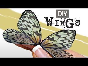 DIY How to Make Beautiful Fairy Wings- The Easy Way! - YouTube Diy Tiny Fairy Wings, How To Make Butterfly Wings Diy, Dragon Angel, Canterbury Cottage, Diy Crafts Butterfly, Dragon Butterfly, Wings Tutorial, Wings Diy, Butterfly Sculpture