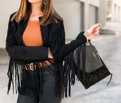 Leather Jacket With Fringe, Ladies Leather Jacket, Style Leather Jacket, Western Trend, Party Jackets, Fringe Leather Jacket, Western Jacket, Suede Fringe Jacket, Lambskin Leather Jacket