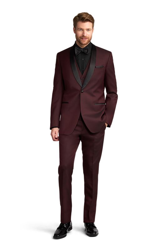 Burgundsko Camden Tuxedo, Maroon Suit Men, Burgundy Tuxedo Wedding, Burgundy Tux, Maroon Tuxedo, Maroon Suit, Burgundy Vest, Burgundy Tuxedo, Wedding Tux, Wedding Dress Modern