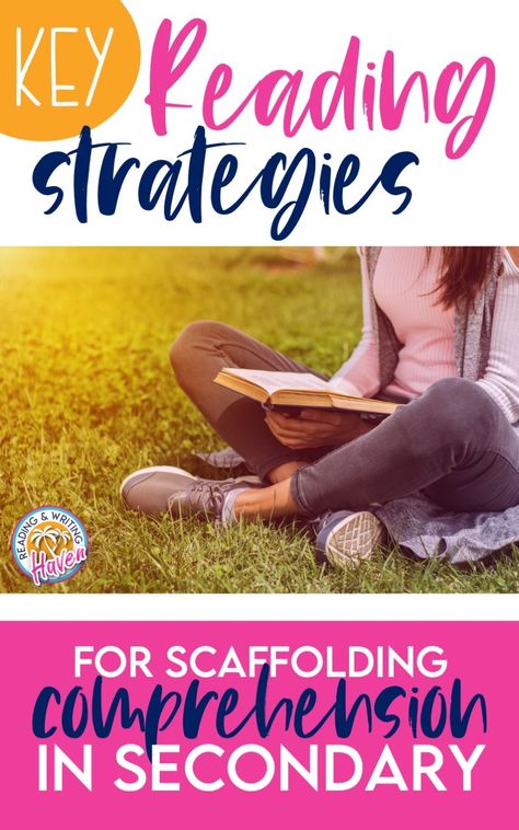 Important Reading Strategies for Middle and High School - Reading and Writing Haven Reading Intervention Middle School, Middle School Reading Classroom, High School Reading Comprehension, Reading Intervention Activities, Middle School Reading Comprehension, Reading Interventionist, Active Reading Strategies, Teaching Reading Skills, Remedial Reading