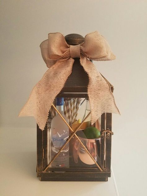 Mule Gift Basket, Lantern Gift Basket, Moscow Mule Gift Basket, Moscow Mule Gift, Alcohol Gift Baskets, Coffee Lover Gifts Basket, Auction Gift Basket Ideas, Fall Gift Baskets, Homemade Gift Baskets