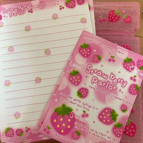 Strawberry Kawaii, Mother Garden, Cute School Stationary, Kawaii Core, Stationary School, Pastel Pink Aesthetic, Cute School Supplies, Kawaii Room, Kawaii Aesthetic