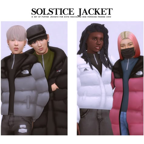 Solstice Jacket. ◾ by @nucrests | nucrests sur Patreon Sims 4 Cc Jacket, Sims 4 Men Clothing, Sims 4 Male Clothes, Male Sims, Die Sims 4, Sims 4 Cas Mods, Sims 4 Male, Sims 4 Expansions, Sims 4 Mm Cc