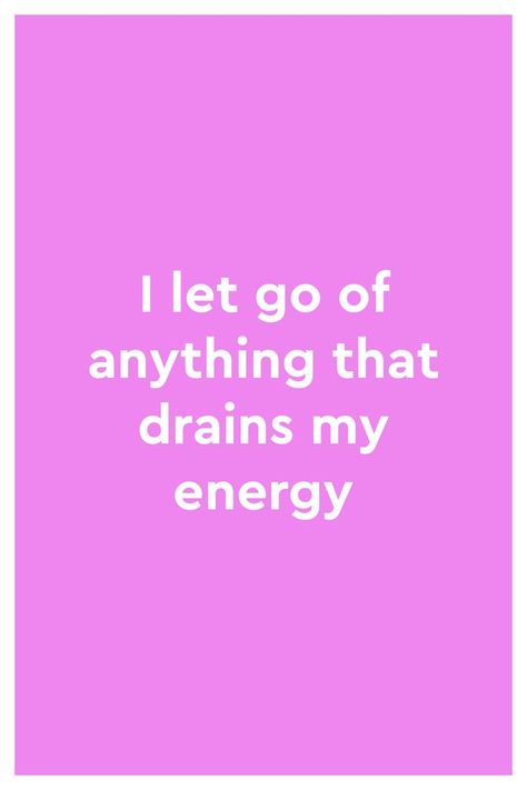 Positive Affirmations for Your Vision Board: I Let Go of Anything That Drains My Energy #affirmations #selflove #selfcare Female Entrepreneur Quotes, Energy Affirmations, Energy Positive, My Energy, Affirmation Cards, Entrepreneur Quotes, Female Entrepreneur, Let Go, Positive Affirmations