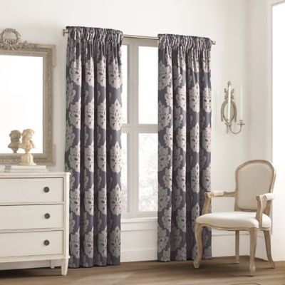 Valeron Glenview Rod Pocket with Pencil Pleat 108-Inch Window Curtain Panel in Steel Blue - affiliatelink 108 Inch Curtains, Cream Curtains, Curtain Valance, Pencil Pleat, Home Curtains, Room Darkening Curtains, Colorful Curtains, Panel Bed, Window Panels