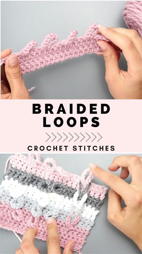 Jacob’s Ladder Crochet, Crochet Jacobs Ladder Pattern, Crochet Braided Stitch, Jacobs Ladder Crochet Pattern, Jasmine Stitch Crochet, Crochet Loop Stitch, Jacobs Ladder, Crochet Stitch Tutorial, Interesting Textures