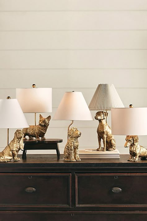 Dog Table Lamp Living Room Sconces Behind Couch, Wolf Lamp, Fox Lamp, Entryway Lamp, Table Lamp Ideas, Entryway Lamps, Dog Lamp, Dog Table, Animal Lamp