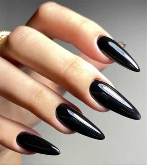 Black Press On Nails - Aegenacess Jelly Stiletto Fake Nails with Glue Sticker, Press On Nails Long, Glossy Stick On Nails in 12 Sizes, 24PCS Glue On Nails Black Nail Tips, Black Acrylic Nail Designs, Black Press On Nails, Press On Nails Coffin, Black Stiletto Nails, Press On Nails Long, Long Stiletto Nails, Black Acrylic Nails, Claw Nails