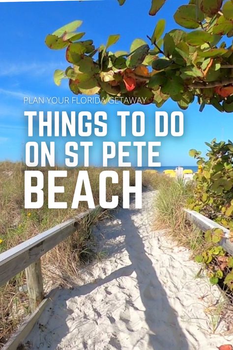 St. Pete Beach on the gulf coast of Florida was rated the #1 beach in the US by Trip Advisor in 2021. In this article we share a whole day of activities to fully enjoy the BEST of what St. Pete Beach has to offer. It's miles of white sand beaches and endless options for food, drinks and entertainment make it both a fun and relaxing destination. Saint Pete Beach Florida, St Pete Beach Florida Things To Do, Florida Gulf Coast Beaches, 30th Birthday Trip, 2024 Beach, Myrtle Beach Trip, St Pete Beach Florida, Best Beach In Florida, Florida Beaches Vacation