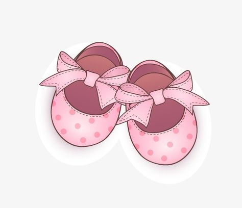 Newborn Stickers, Diy Birth Announcement, Baby Girl Cartoon, Shoes Clipart, Shoes Png, Baby Pink Shoes, Wedding Frame Gift, Cat Cake Topper, Baby Cartoon Drawing