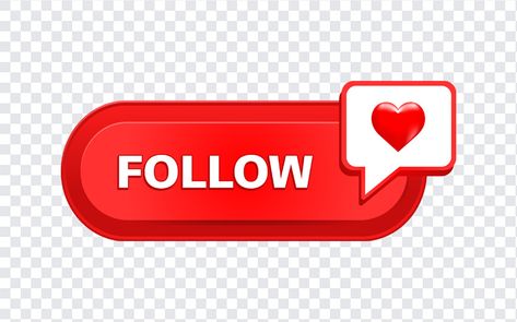 Follow Button PNG Follow Png Logo, Follow Button Png, Follow Me Logo, Follow Png, Mother's Pic, Vectors Png, Attitude Quotes For Boys, Photography Female, Love Couple Wallpaper