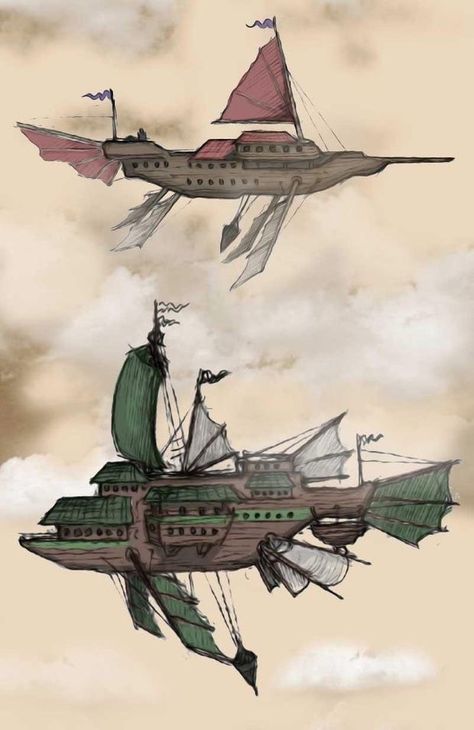 Victorian Spaceship, Airship Concept, Spelljammer Ships, Fantasy Planets, Craft Models, Steampunk Ship, Airship Art, Sun Sail, Steampunk Vehicle