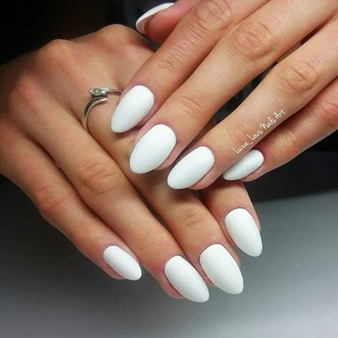 Matte White Nails, Nail Designs Pictures, Matte Nails Design, White Acrylic Nails, White Nail Designs, Super Nails, White Nail, Ideas Nails, Popular Nails