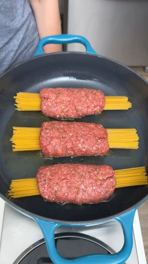 The Pun Guys - The Beef Wrapped Spaghetti That's Breaking The Internet! 🤯😍 Beef Wrapped Spaghetti, Spaghetti Wrapped In Ground Beef, Minced Beef Wrap Recipes, Spaghetti Ground Beef Recipes, Hamburger Spaghetti Recipes, Beef And Spaghetti Recipes, Easy Wraps For Dinner, The Pun Guys Recipes, Beef Wraps Recipes