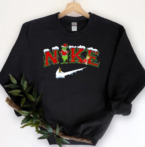 Ugly Cute Christmas Sweater, Cute Christmas Hoodies, Christmas Cricut Sweatshirts, Christmas Sweater Design, Matching Christmas Sweatshirts, Grinch Sweatshirt, Christmas Nike Sweatshirt, Christmas Sweatshirts Nike, Christmas Sweatshirt Outfit