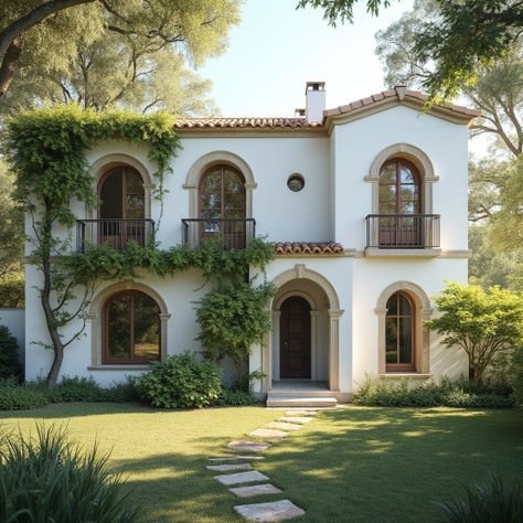 dream house with large windows, arches, high ceilings, lots of natural light, french style, STONE EXTERIOR, IVY GROWING ON WALLS Arches Exterior Home, Exterior Arches, House With Large Windows, Florida Homes Exterior, Clown House, Lots Of Natural Light, Stone Exterior, Home Exterior, Exterior Stone