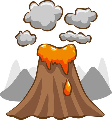 Clipart Design, Volcano, Free Png, Free Design, Royalty, Royalty Free, For Free, Clip Art, Illustrations