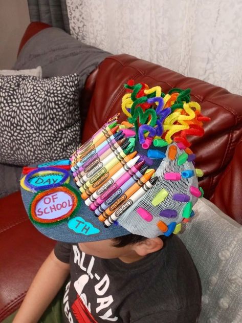 School Hat Day, 100 Day Of School Hat Ideas, 100th Day Of School Hat Ideas, 100 Day Hat Ideas, Easy Crazy Hat Day Ideas, 100 Days Of School Hat Ideas, Wacky Hat Day Ideas, Silly Hats For Kids Diy, Funky Hats Diy