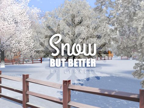 Better snow textures! Weather Mod Sims 4, Sims 4 Winter Furniture Cc, Sims 4 No Zzz Mod, Sims 4 Drama Mod, Sims 4 Snowy Escape Cc, Sims 4 Cc Override, Sims 4 Seasons, Sims 3 Mods, Sims 4 Cas Mods