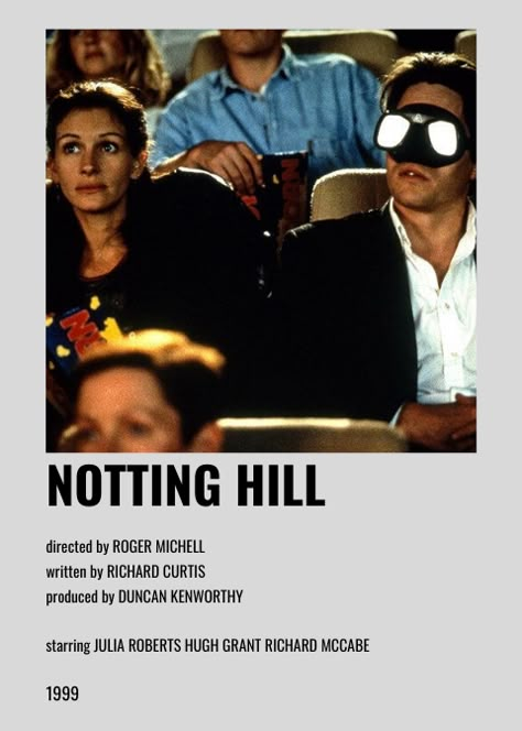 Nothing Hill, Minimalist Movie Posters, Posters Minimalist, Polaroid Posters, Iconic Movie Posters, Movie Card, Film Posters Minimalist, Movie Poster Wall, Minimal Movie Posters