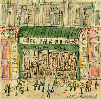 PARIS CARDS — Clare Caulfield - UK Artist and Printmaker Drawing Paris, Paris Sketch, Parisian Wall Art, Parisian Wall, Patisserie Paris, Paris Monuments, Paris Cake, Paris Cards, Paris Drawing