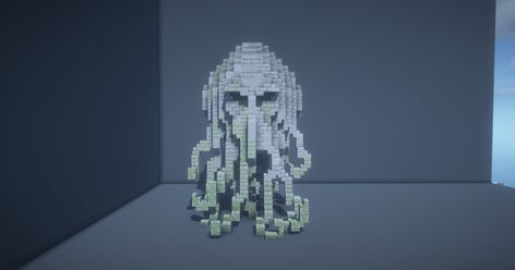 Minecraft Octopus, Minecraft Statue, Minecraft Temple, Minecraft Statues, Cool Minecraft Creations, Minecraft Plans, Cool Minecraft, Minecraft Buildings, Minecraft Building