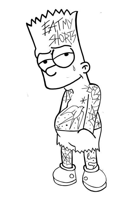 Bart Simpson Flash Tattoo, Bart Simpson Tattoo, Bob Marley Tattoo, Cartoon Tattoo Ideas, Leg Sleeve Tattoos, Leg Tattoo Ideas, Persian Tattoo, Animated Shows, Simpsons Tattoo