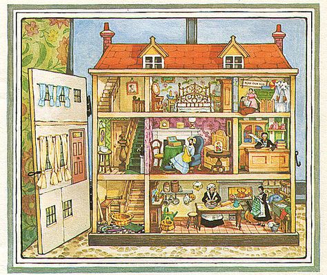 "Tilly's House" by Faith Jacques Perspective Pictures, House Illustrations, 3d Design Software, Children's Stories, Ugly Dolls, Vintage Dollhouse, House Illustration, Comic Book Style, Children's Picture Books