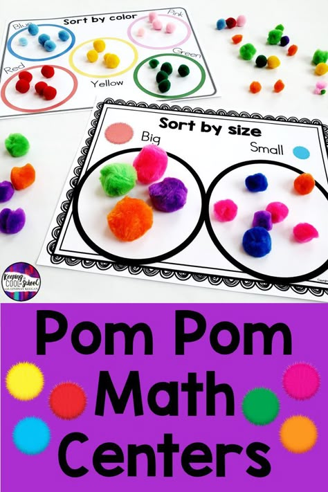 Math Centers For Kindergarten, Preschool Math Centers, Centers For Kindergarten, Decomposing Numbers, Prek Classroom, Math Centers Kindergarten, Preschool Centers, Prek Math, Kindergarten Centers