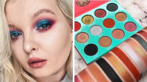 Makeup Looks To Recreate, Looks To Recreate, Eye Shadow Looks, Stunning Makeup Looks, Juvia's Place, Juvias Place, Gold Eyeshadow, Stunning Makeup, Pink Eyeshadow