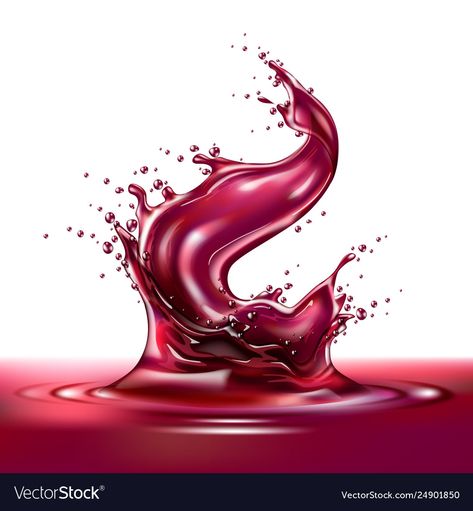 Wine Splash, Red Wine Drinks, Wine Drop, Natural Desserts, Liquid Splash, Juice Splash, Berry Yogurt, Red Drinks, Milk Splash