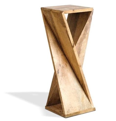 Mesa de madera trenzada Foreside Tre Kunst, Diy Holz, Wood End Tables, Into The Woods, Side Table Wood, Pallet Furniture, Furniture Projects, Wood Table, Wood Design