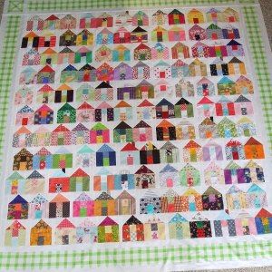 This image has no associated link Houses Quilt, Village Quilt, Quilt Room, House Quilt Block, House Quilt Patterns, Block House, House Pattern, Paper Pieced Quilt Patterns, Paper Pieced Quilt