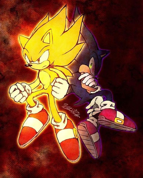 Dark Sonic, Super Shadow, Sonic Sonic, Shadow Sonic, Sonic Heroes, Super Sonic, Sonic And Amy, Sonic Franchise, Super Dark