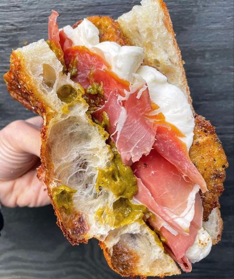 Chicken Cutlet Sandwich, Cutlet Sandwich, Roasted Red Pepper Pesto, Prosciutto Sandwich, Red Pepper Pesto, Pepper Pesto, Prosciutto Recipes, Chicken Cutlet, Roasted Red Pepper