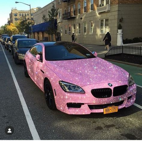 Pink Bmw, Carros Bmw, Glitter Car, Barbie Car, Serie Bmw, Dream Cars Bmw, Pimped Out Cars, Girly Car, Glitter Art