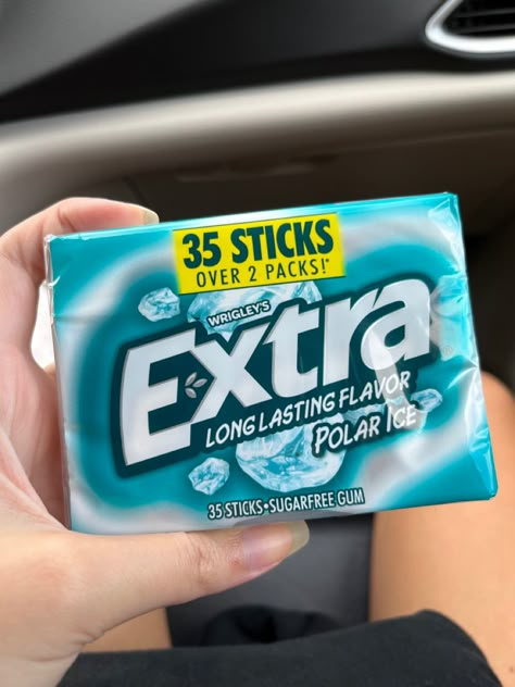 Polar Ice Gum Aesthetic, Extra Gum Aesthetic, Extra Polar Ice Gum, Extra Gum Flavors, Polar Ice Gum, Gum Aesthetic, Extra Gum, Grocery Store Items, Pack Of Gum