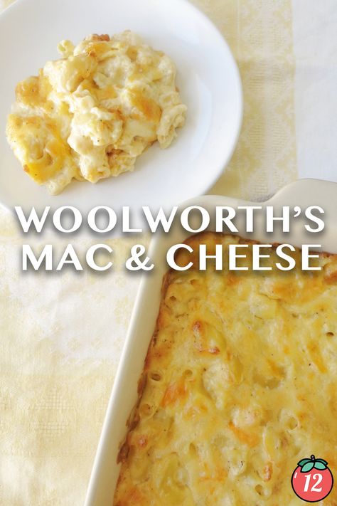 Woolworth’s Lunch Counter Mac & Cheese | 12 Tomatoes Cafeteria Mac And Cheese, Woolworths Recipes, Rice Pizza, School Cafeteria Food, Cafeteria Food, 12 Tomatoes Recipes, Pasta Rice, Copycat Restaurant Recipes, 12 Tomatoes