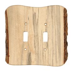 Rustic Edge Blued Pine Double Switch Plate Rustic Switch Plates, Rustic Log Furniture, Blue Pine, Black Forest Decor, Rustic Room, Log Furniture, Toggle Light Switch, Light Switches, Lodge Decor