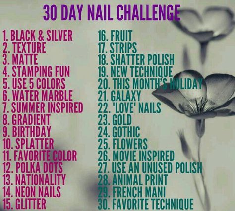 30 day nail challenge Nail Tech Challenge, 30 Day Nail Art Challenge, Nail Challenge, Nail Training, Nail Tech School, Business Nails, Nail Academy, Art Challenges, Nail Techniques