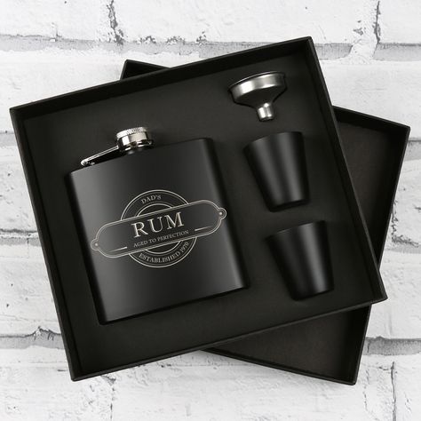 Personalized Father Gift, 40th Birthday Men, Personalised Hip Flask, Baby Christening Gifts, Father Birthday Gifts, Spirit Gifts, Flask Gift, 40th Gifts, Monogram Wreath