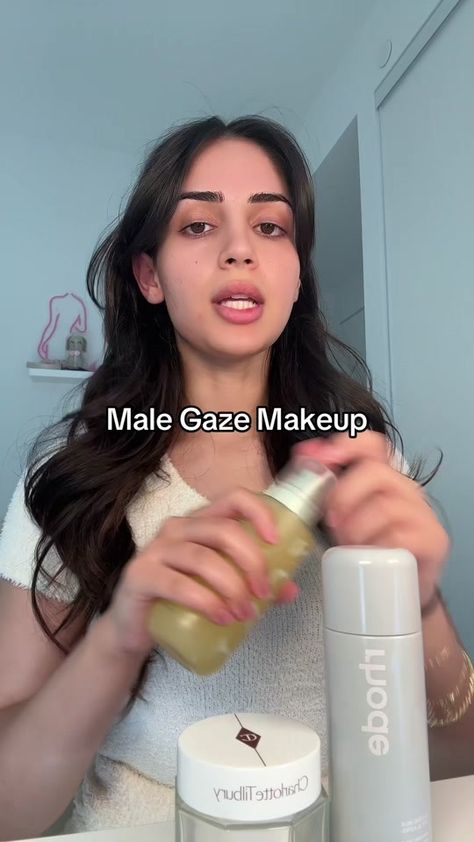 Watch him do a double take 😏 #makeuptutorial #malegaze @Beekman 1802... | male gaze makeup | TikTok Male Gaze Makeup, The Male Gaze, Makeup 2024, Male Gaze, Makeup Tiktok, Rhode Skin, Ilia Beauty, R E M Beauty, Beekman 1802