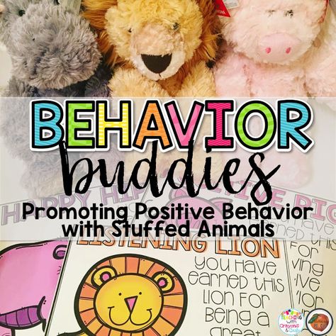 Behavior Buddies! Using Stuffed Animals as a Classroom Management Strategy! Behavior Buddies Stuffed Animals, Respectful Rhino Classroom, Respectful Rhino, Behavior Buddies, Classroom Kindness, Year Checklist, Positive Behavior Management, Classroom Management Elementary, Behavior Incentives