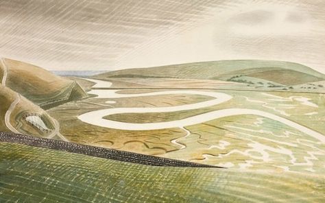 Eric Ravilious, British Art, Landscape Artist, Paintings & Prints, Oil Painting Landscape, Watercolor Landscape, Abstract Landscape, Word Art, Art Works