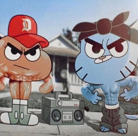 Gum Ball And Darwin, Gumball Characters, Gumball E Darwin, Darwin And Gumball, Gumball Image, Amazing Gumball, Yoda Funny, Ball Aesthetic, Diy Kandi