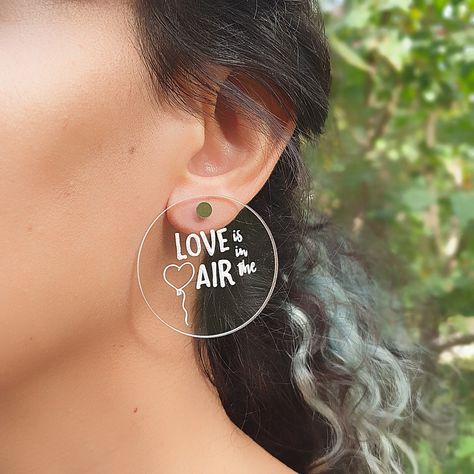 #earrings #etsy #love #fashion #plexiglass #jewelry Plexiglass Jewelry, Plexiglass Earrings, Transparent Jewelry, Metalsmith Jewelry, Metalsmithing Jewelry, Funky Earrings, Beads Earrings, Love Is In The Air, Love Fashion